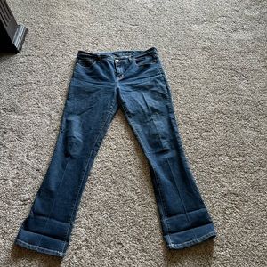 The Limited 312 size 14R boot cut dark denim